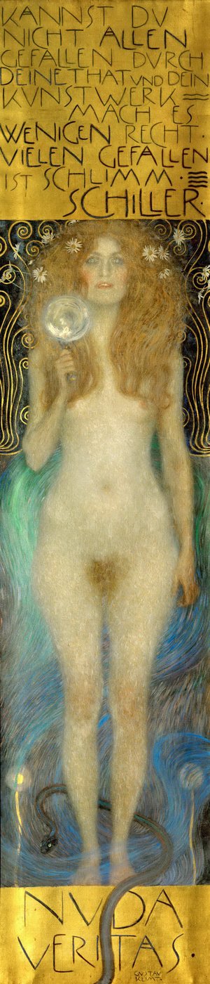 Naken sannhet, 1899 av Gustav Klimt