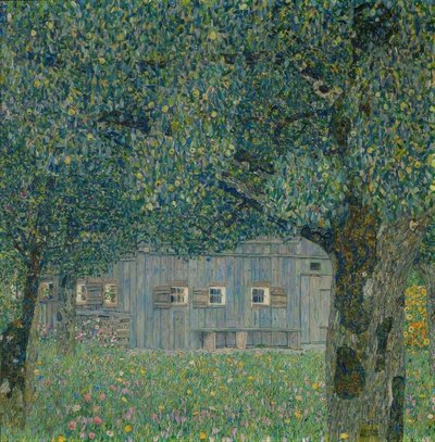 Øvre østerriksk gårdshus av Gustav Klimt