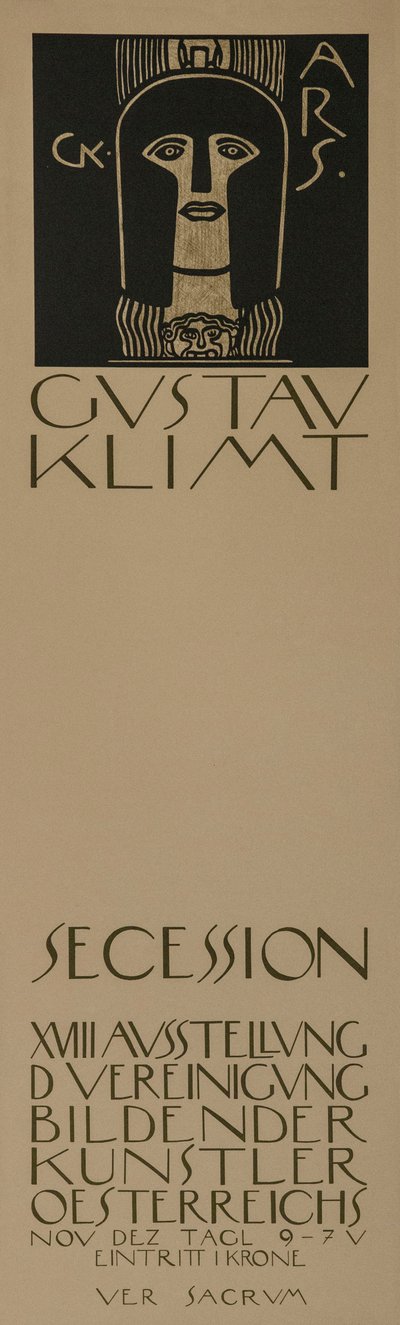 Plakat for den attende Vienna Secession Exhibition, 1903. av Gustav Klimt