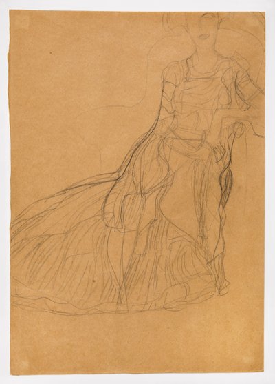 Sittende dame (Adele Bloch-Bauer) av Gustav Klimt