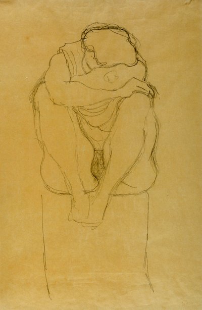 Sittende kvinne av Gustav Klimt
