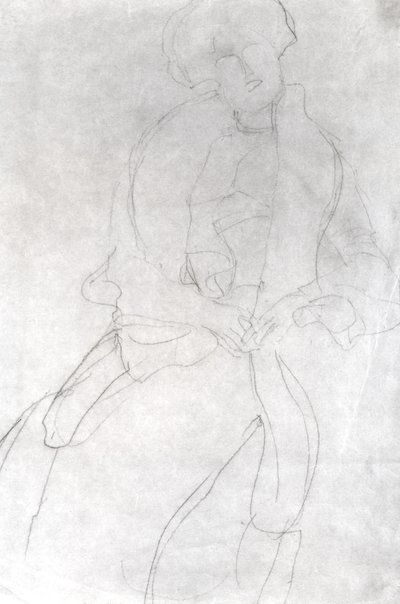 Sittende kvinne med Boa (Adele Bloch-Bauer) av Gustav Klimt