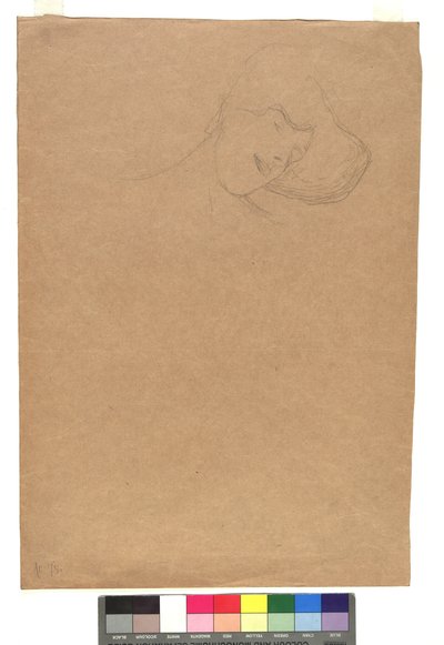 Studie av et kvinnehode av Gustav Klimt