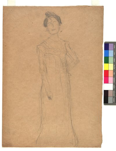 Studie til et dameportrett av Gustav Klimt