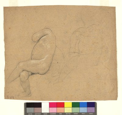 Studien zu zwei sitzenden Kinderakten av Gustav Klimt