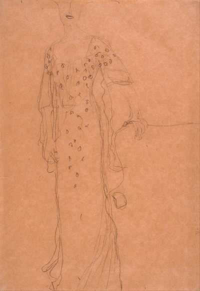 Studie for portrett av Adele Bloch-Bauer I av Gustav Klimt