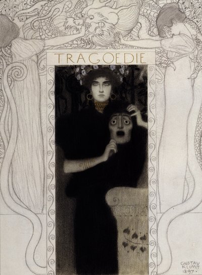 Tragedie, 1897 av Gustav Klimt