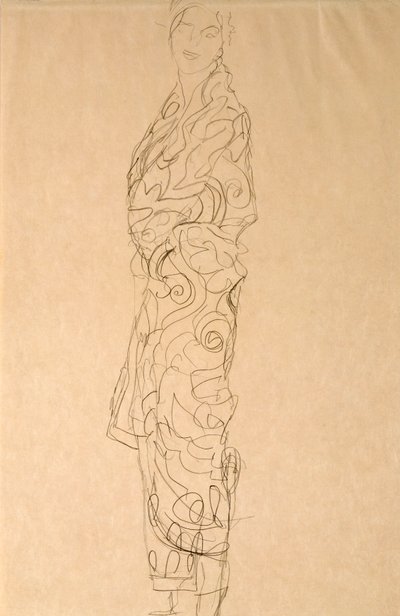 Kvinne i kimono av Gustav Klimt
