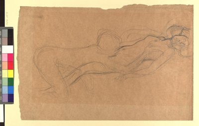 To kvinnelige aktstudier av Gustav Klimt