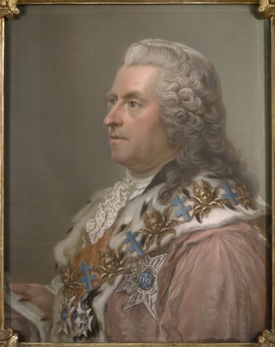 Portrett av grev Carl Gustaf Tessin (1695-1770), av Lundberg, Gustaf (1695-1786). Pastell på papir av Gustav Lundberg