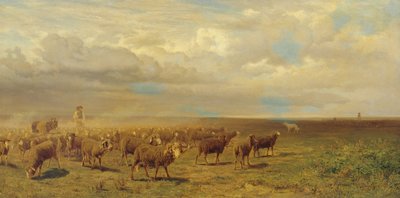 Saueflokk i Puszta av Gustav Ranzoni