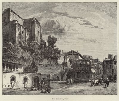 Basilikaen San Domenico, Siena av Gustave Bauernfeind