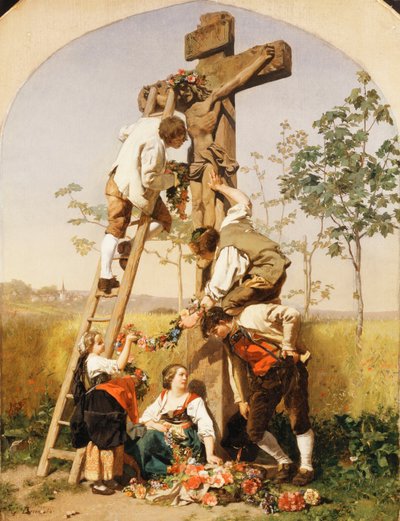 Dekorere helligdommen, 1854 av Gustave Brion