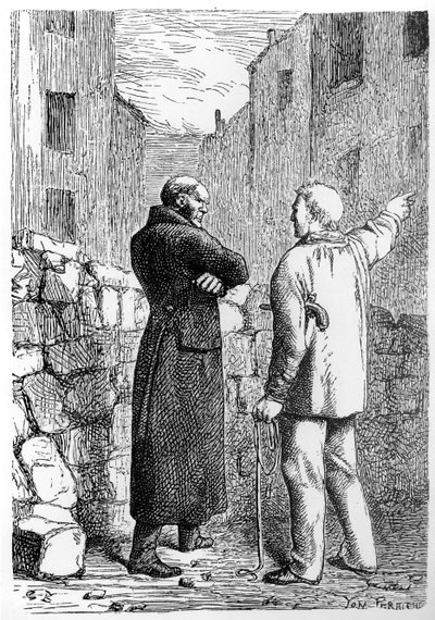 Jean Valjean får sin hevn, illustrasjon fra 