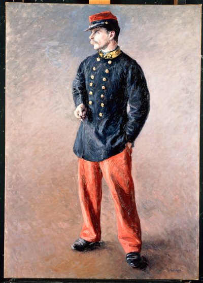 En soldat, ca. 1881 av Gustave Caillebotte