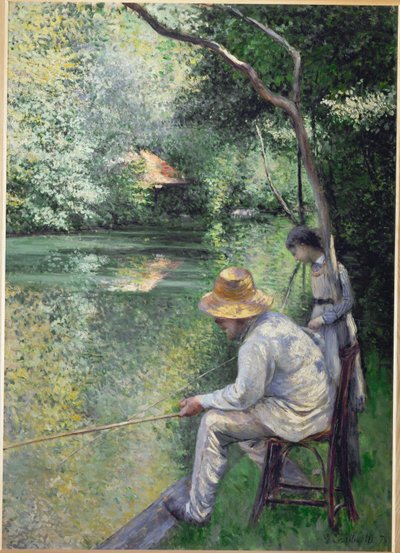 Fiske (olje på lerret) av Gustave Caillebotte