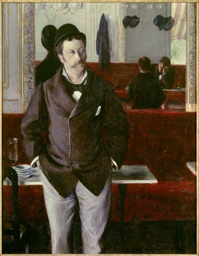 På kafeen Maleri av Gustave Caillebotte (1848-1894) 1880 Søn. 1,53x1,14 m Rouen, musee des Beaux Arts av Gustave Caillebotte