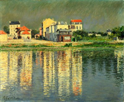 Seinebredden ved Argenteuil, 1889 av Gustave Caillebotte