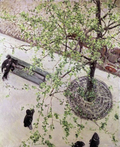 Boulevard sett ovenfra, 1880 av Gustave Caillebotte