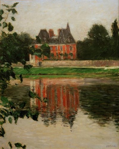 Slott ved bredden av Seinen, Argenteuil av Gustave Caillebotte