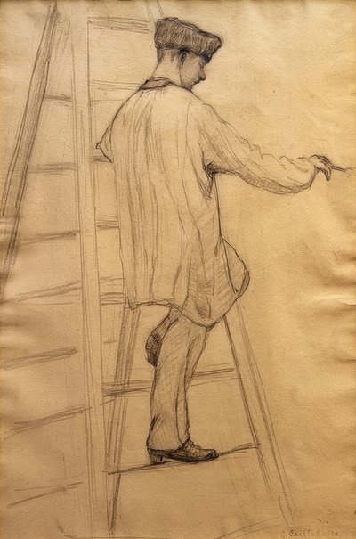Studie for husmalere av Gustave Caillebotte