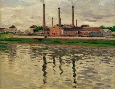 Fabrikker i Argenteuil av Gustave Caillebotte