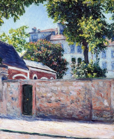 Hus i Argenteuil - Maleri av Gustave Caillebotte (1848-1894) av Gustave Caillebotte