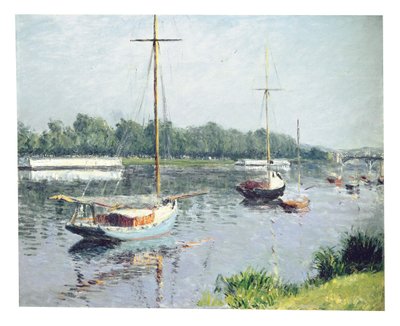 Argenteuil-bassenget, ca. 1882 av Gustave Caillebotte