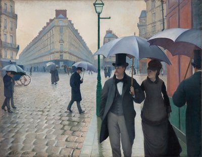Paris Street, regnværsdag av Gustave Caillebotte