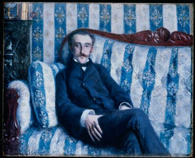 Portrett av Monsieur R., 1877 av Gustave Caillebotte