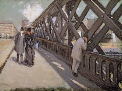 Studie for The Bridge of Europe av Gustave Caillebotte