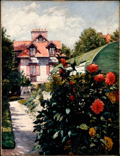 Dahliaene, Petit Gennevilliers Garden, 1893 av Gustave Caillebotte