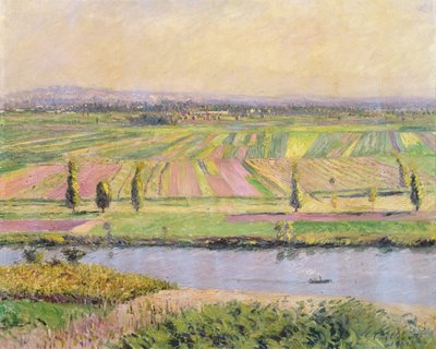 Sletten av Gennevilliers fra åsene i Argenteuil, 1888 av Gustave Caillebotte