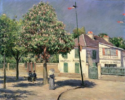Gå på Argenteuil, 1883 av Gustave Caillebotte