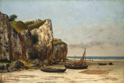 Stranden i Normandie, ca. 18721875. av Gustave Courbet