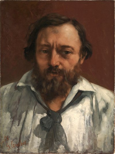 Portrett av dikteren Pierre Dupont av Gustave Courbet