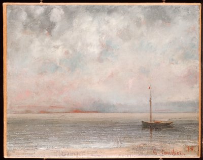 Skyer ved Genfersjøen, 1875 av Gustave Courbet