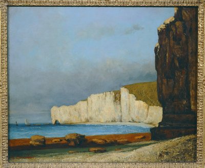 Kystlandskap (olje på lerret) av Gustave Courbet