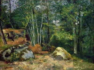 Hjørnet av skogen av Gustave Courbet