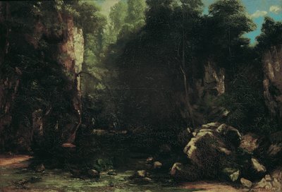 Den skyggefulle bekken av Gustave Courbet