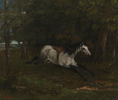 Løpsk hest av Gustave Courbet
