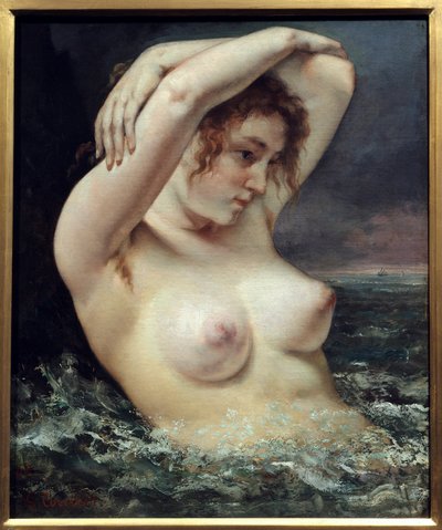 Kvinne med bølgen av Gustave Courbet