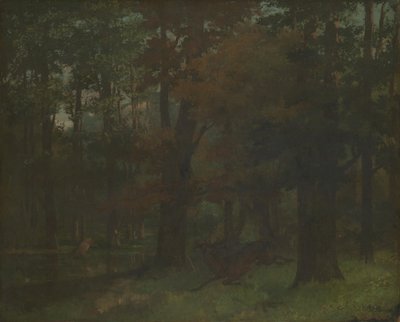 I skogen av Gustave Courbet