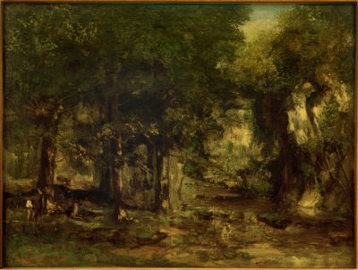 Hjorteleveransen ved Plaisir-Fontaine-strømmen av Gustave Courbet