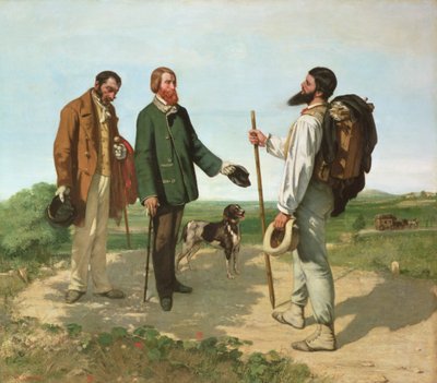 Møtet, eller Hallo Monsieur Courbet av Gustave Courbet