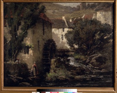 ""Vannmøllen"" (vannmølle) Maleri av Gustave Courbet (1819-1877) Pouchkine-museet fra 1800-tallet av Gustave Courbet