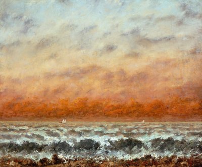 Marine (olje på lerret) av Gustave Courbet