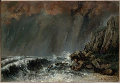 Marine: Vannskruen av Gustave Courbet