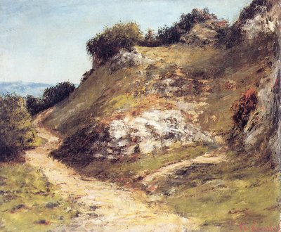 Stien i klippene av Gustave Courbet