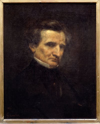 Portrett av Hector Berlioz (1803-1869), fransk komponist. Maleri av Gustave Courbet (1819-1877) av Gustave Courbet
